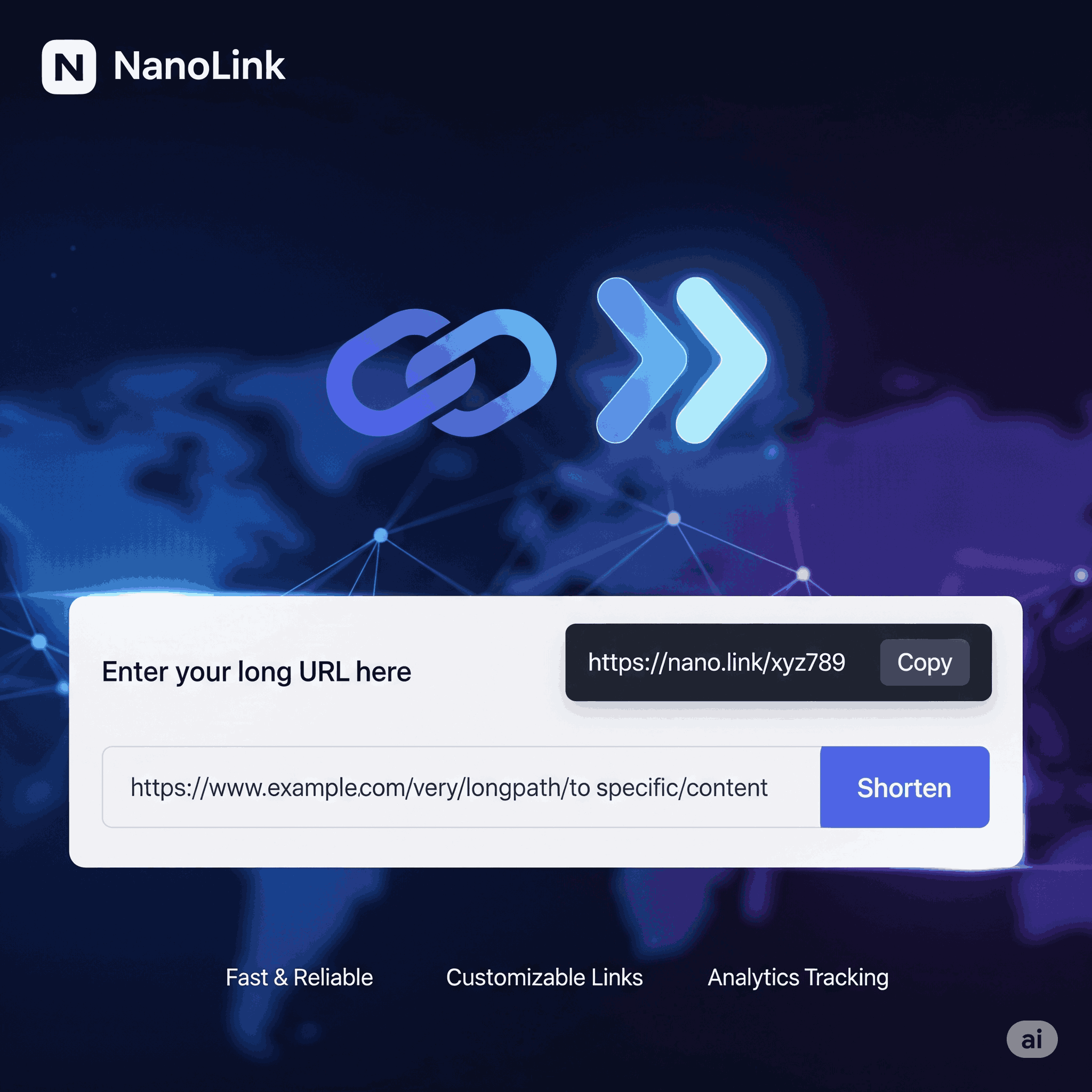 Screenshot of NanoLink - Production-Ready MERN Stack URL Shortener